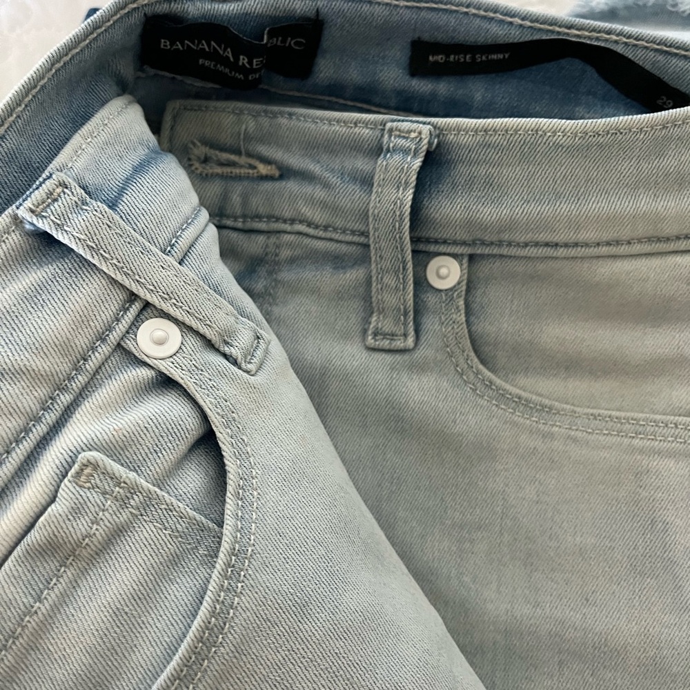 Banana Republic Soft Blue Denim Pants
